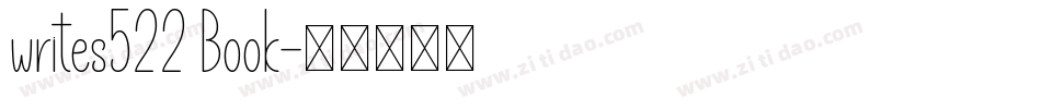 writes522 Book字体转换